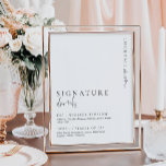 Poster Sinal de Bebidas com Assinatura Estelle Modern Min<br><div class="desc">Este sinal de menu de bebidas com assinatura apresenta um título com letra de caligrafia moderna e design minimalista. O título com texto em letra de caligrafia é uma imagem que não pode ser editada. A imagem do título pode ser redimensionada para se ajustar a qualquer tamanho de cartaz. Todo...</div>