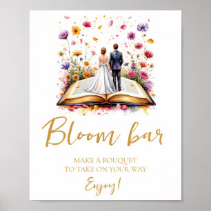 Poster Sinal de Blogueiro ou Bar Flor Boho Wildflower