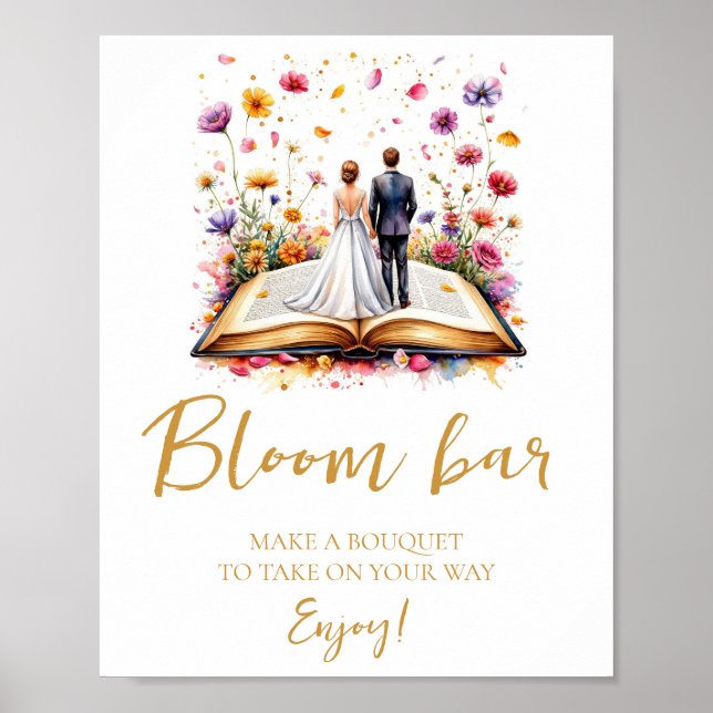 Poster Sinal de Blogueiro ou Bar Flor Boho Wildflower (Frente)