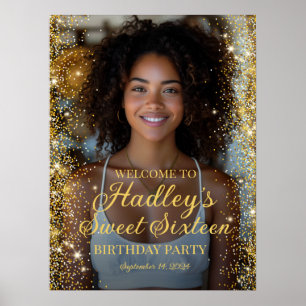 Poster Sinal de boas-vindas a dezesseis festas
