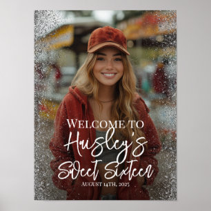 Poster Sinal de boas-vindas a dezesseis festas