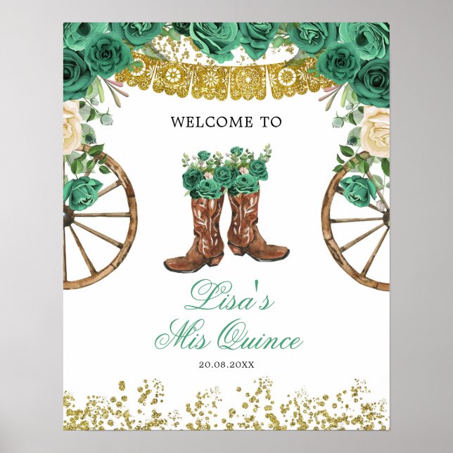 Poster Sinal de Boas-vindas ao Caçador Verde Ocidental Ch (Frente)