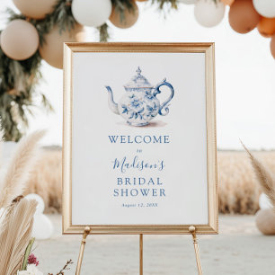 Poster Sinal de boas-vindas ao Chá de casamento do Tea Pa