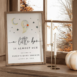 Poster Sinal de boas-vindas ao Chá de fraldas Ghost Hallo