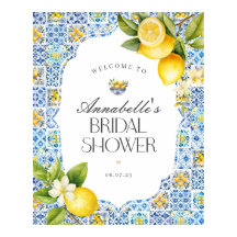 Sinal de boas-vindas ao Chá de panela italiano da