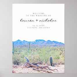 Poster Sinal de Boas-vindas ao Deserto da arizona