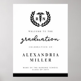 Poster Sinal de Boas-vindas ao Enfermeiro Moderno RN