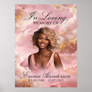 Poster Sinal de Boas-vindas ao Memorial das Nuvens Rosa P
