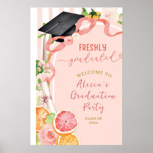 Poster SINAL DE BOAS-VINDAS C212 Frutas Cítricas de Verão
