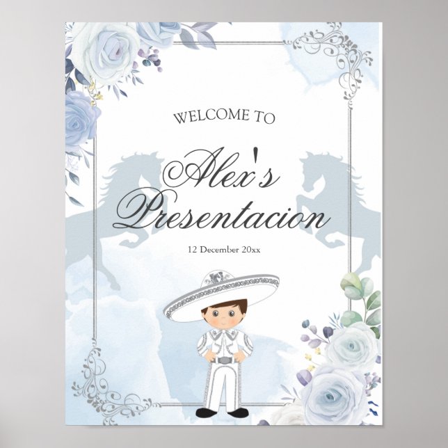 Poster Sinal de boas-vindas da apresentação Silver Charro (Frente)