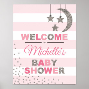 Poster sinal de boas-vindas da decoração de chás de fr