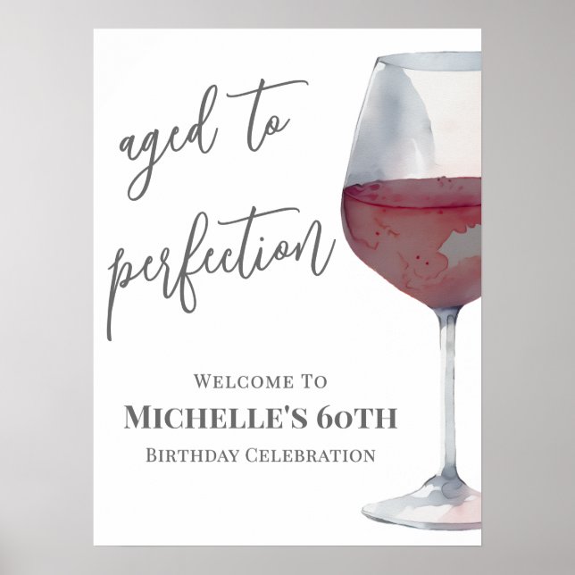 Poster Sinal de boas-vindas da Festa de aniversário de vi (Frente)