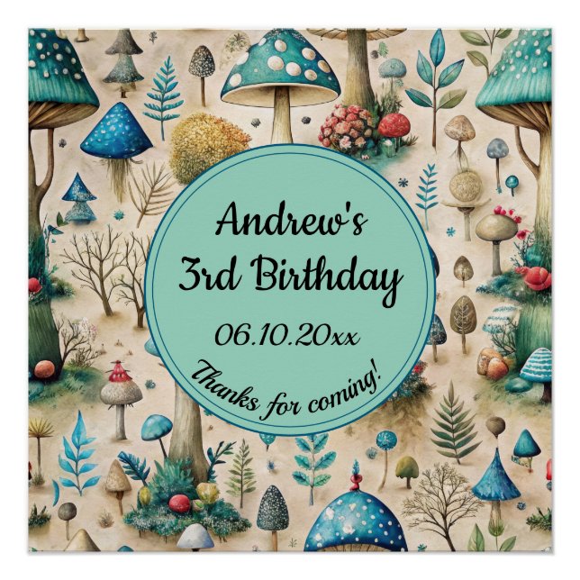 Pôster Sinal de Boas-vindas da Festa de aniversário Fairy (Frente)