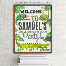 Poster Sinal de boas-vindas da Festa de aniversário perso