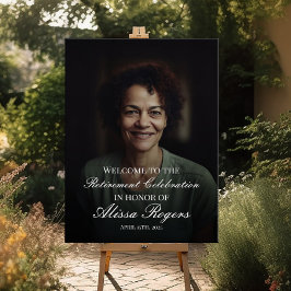 Pôster Sinal de boas-vindas da festa de aposentadoria com