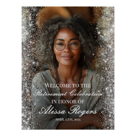 Pôster Sinal de boas-vindas da festa de aposentadoria com