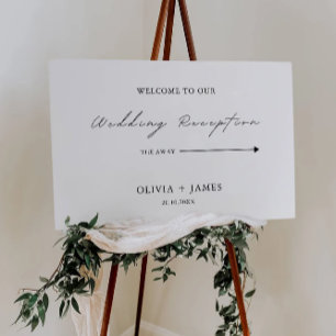Poster Sinal de boas-vindas da Recepção de casamento mini
