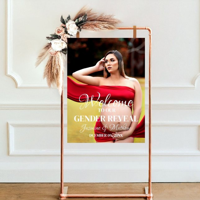 Poster Sinal de boas-vindas da revista de fotos minimalis (Criador carregado)