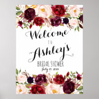 Sinal de boas-vindas da rosa vermelha Marsala