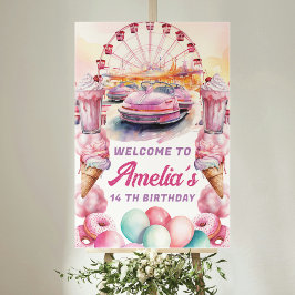 Poster Sinal de Boas-vindas de Amusement Park