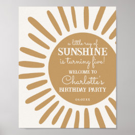 Poster sinal de boas-vindas de aniversário