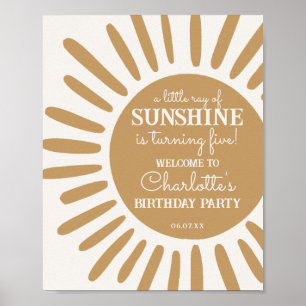 Poster sinal de boas-vindas de aniversário
