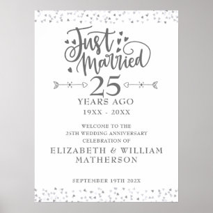 Poster Sinal de Boas-Vindas de Aniversário de Casamento d