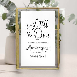 Poster Sinal de Boas-Vindas de Aniversário de Casamento S