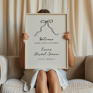 Poster Sinal de boas-vindas de Arco manuscrito de Quirky