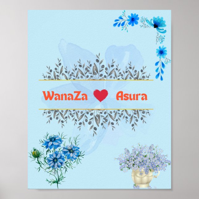 Poster Sinal de Boas-Vindas de Casamento (Frente)