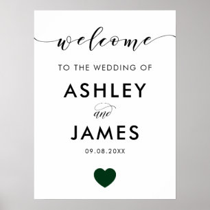 Poster Sinal de Boas-Vindas de Casamento, Sinal de Boas-V