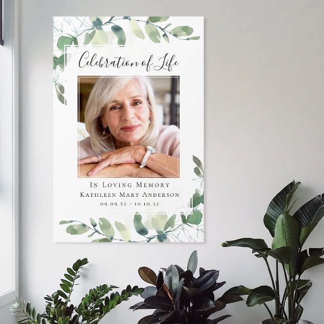 Poster Sinal de Boas-Vindas de Celebração da Vida em Euca (Criador carregado)