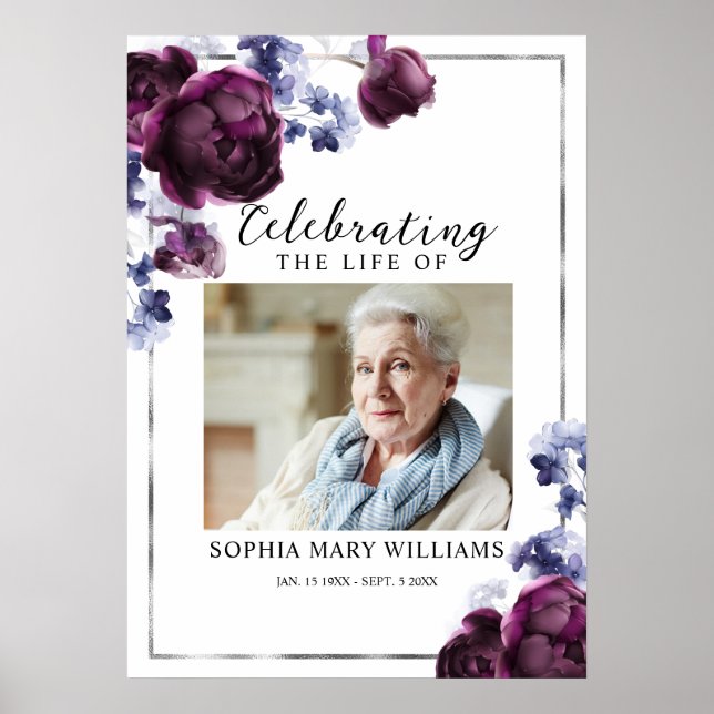 Poster Sinal de Boas-Vindas de Celebração de Vida em Fune (Frente)