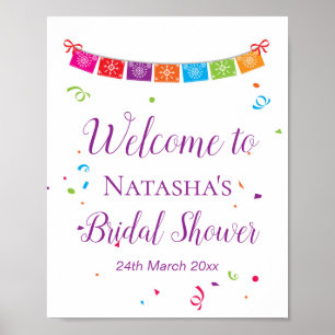 Poster Sinal de Boas-Vindas de Festa Editable 8x10