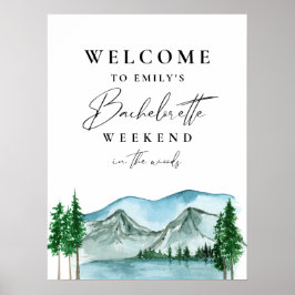 Poster Sinal de Boas-Vindas de Fim de Semana de Solteira 