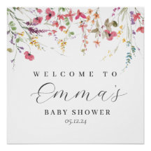 Sinal de boas-vindas de flor selvagem, tapeçaria d