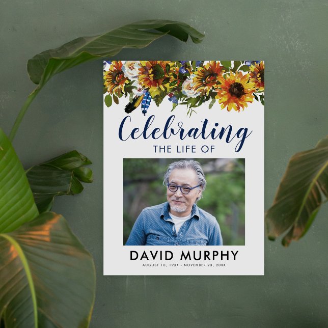 Poster Sinal de Boas-Vindas de Funeral | Celebração da Vi (Criador carregado)