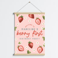 Sinal de Boas-Vindas de Meninas Berry First Kids P