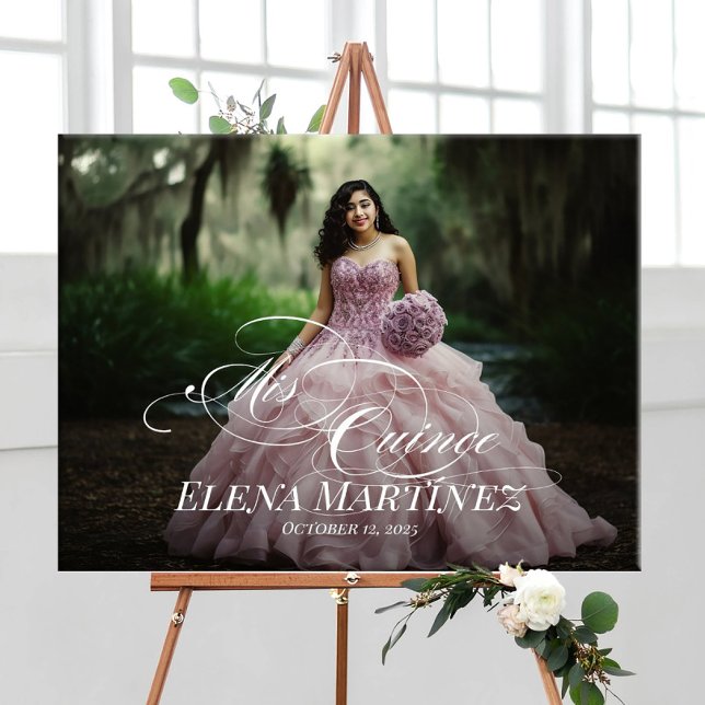 Poster Sinal de boas-vindas de Mis Quince Quinceanera (Criador carregado)