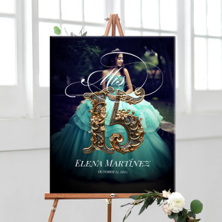 Poster Sinal de boas-vindas de Mis Quince Quinceanera