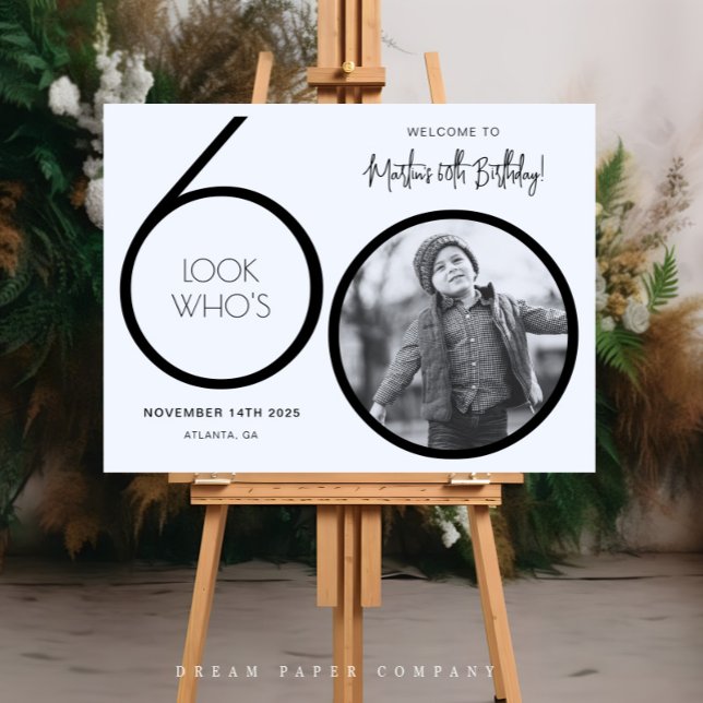 Pôster Sinal de boas-vindas do 60º aniversário da Foto Mo (Criador carregado)