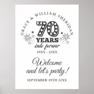 Poster Sinal de Boas-Vindas do 70º Aniversário de Para Se