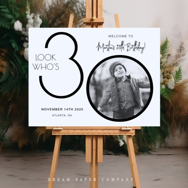 Pôster Sinal de Boas-vindas do aniversário de 30 anos de  (Criador carregado)