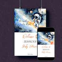Sinal de boas-vindas do astronauta espacial extern
