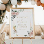 Poster Sinal de boas-vindas do Brunch e do Chá de panela<br><div class="desc">Bem-vindos convidados ao seu chá com este belo poster. Adicione o nome do convidado de honra,  a data de chá e o texto de boas-vindas personalizado usando os campos fornecidos. Itens correspondentes disponíveis no compro Adore Paper Co. Zazzle.</div>