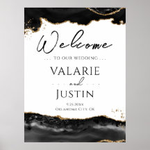 Sinal de boas-vindas do casamento da agitação Dour