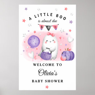 Poster Sinal de boas-vindas do Chá de fraldas da Menina B
