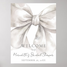 Poster Sinal de boas-vindas do Chá de panela arco