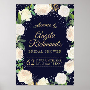 Pôster Sinal de boas-vindas do Chá de panela de inverno (