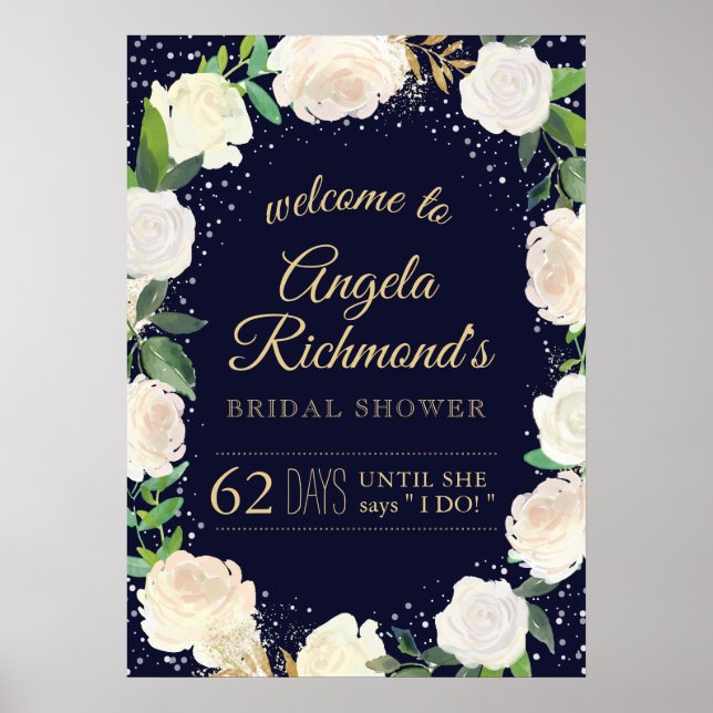 Pôster Sinal de boas-vindas do Chá de panela de inverno ( (Frente)